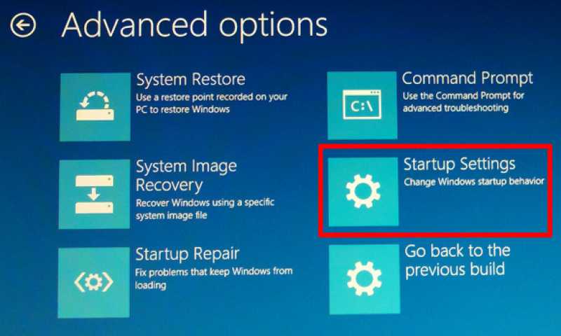 How to enter Windows 10 Trouble Shoot for system restore or safe mode